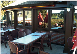 BSOB20x2 - Bronze-coloured solar film for buildings-Mirror finish