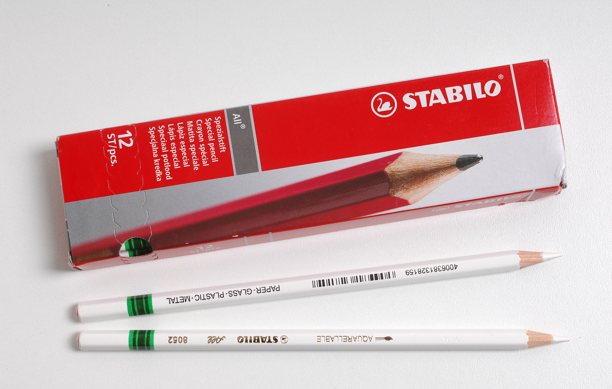 CRAYONS GRAS ALL STABILO BLANC HEXIS Graphics