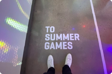 industrial marking on floor